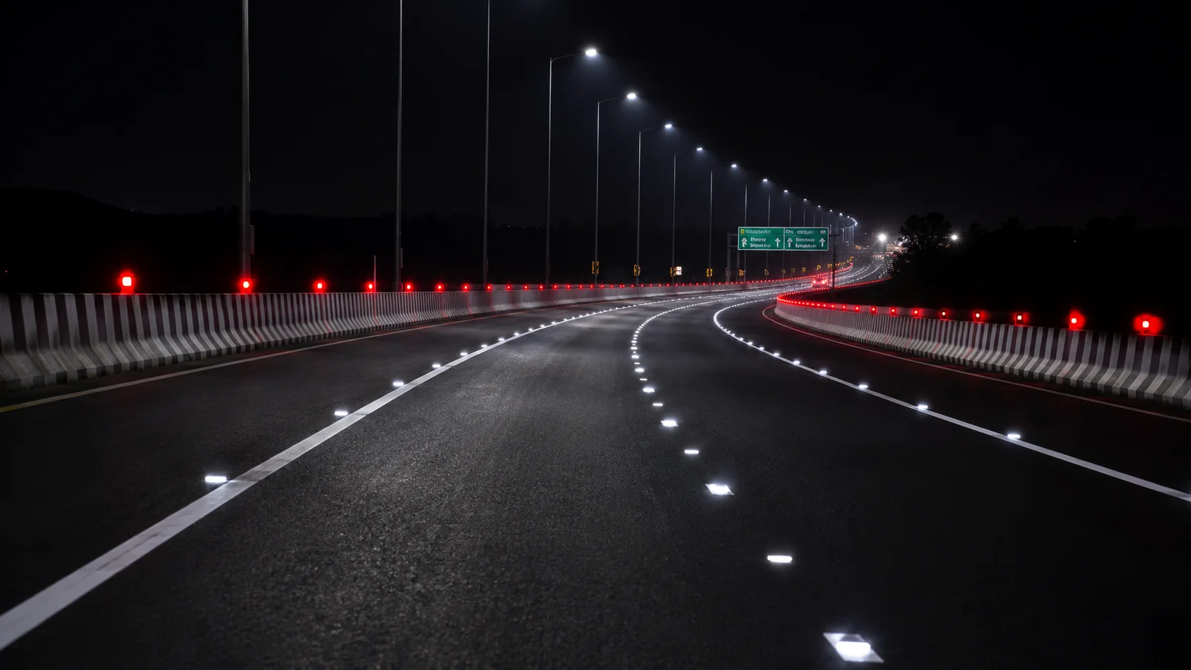 Highway Edge Line Marking